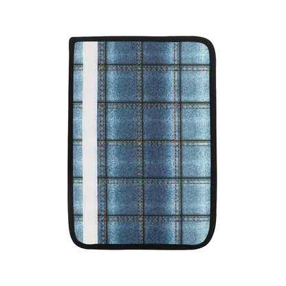 Jean Patchwork Pattern Print Design 02 Car Seat Belt Cover