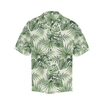 Palm Leaf Pattern Print Design A02 Men's Hawaiian Shirt
