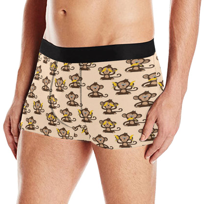 Monkey Pattern Print Design 03 Men's Boxer Briefs