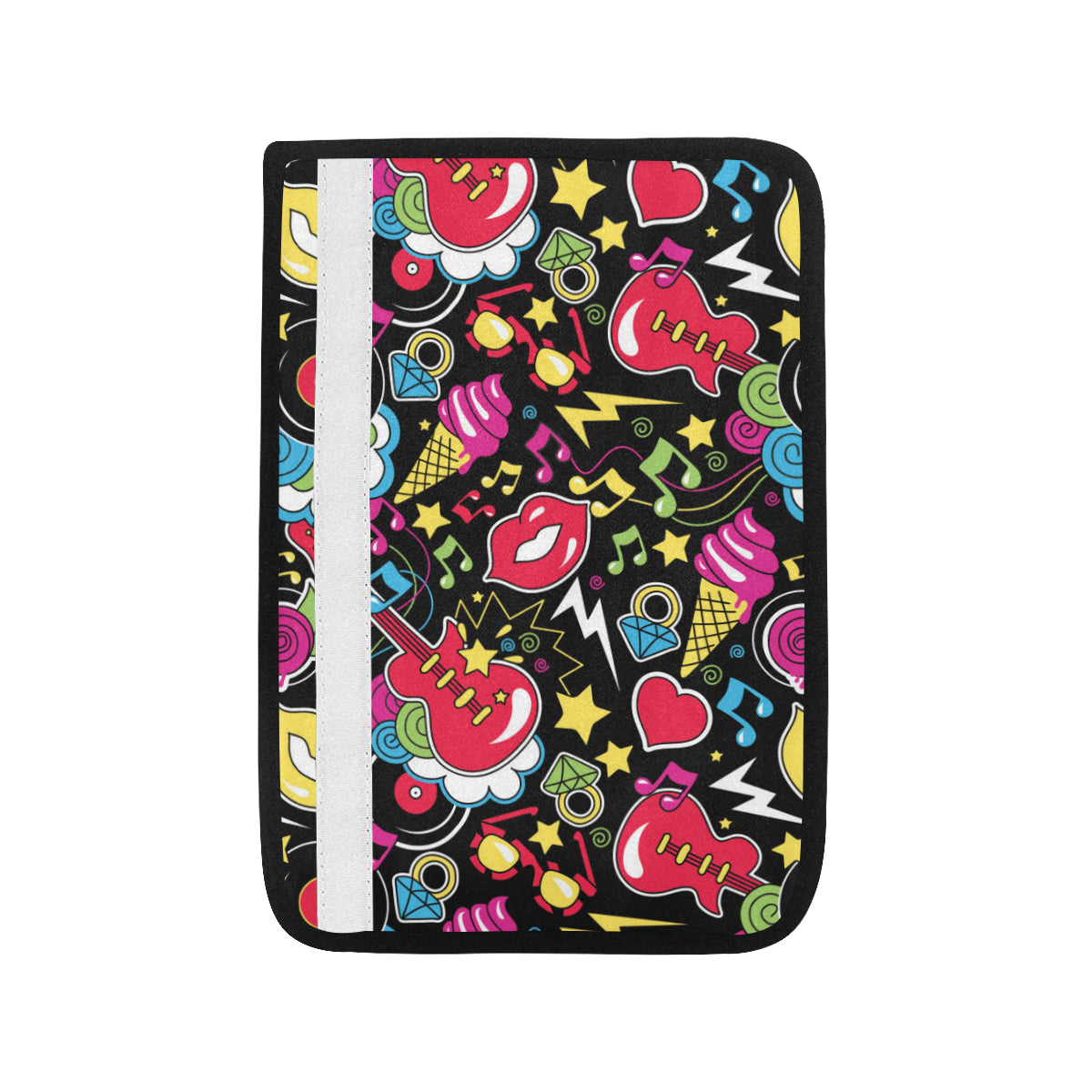 Pop Art Pattern Print Design A04 Car Seat Belt Cover