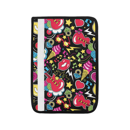 Pop Art Pattern Print Design A04 Car Seat Belt Cover