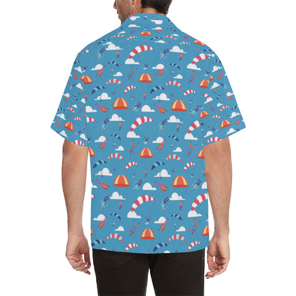 Skydiving Pattern Print Design 03 Men's Hawaiian Shirt