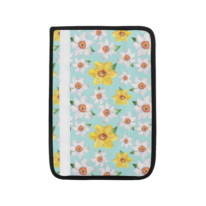 Daffodils Pattern Print Design DF07 Car Seat Belt Cover