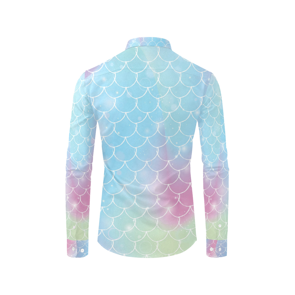 Rainbow Pattern Print Design A06 Men's Long Sleeve Shirt