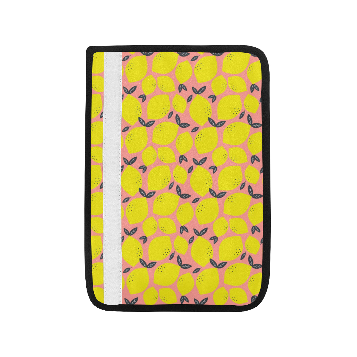 Lemon Pattern Print Design LM03 Car Seat Belt Cover