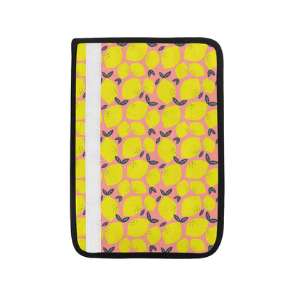 Lemon Pattern Print Design LM03 Car Seat Belt Cover