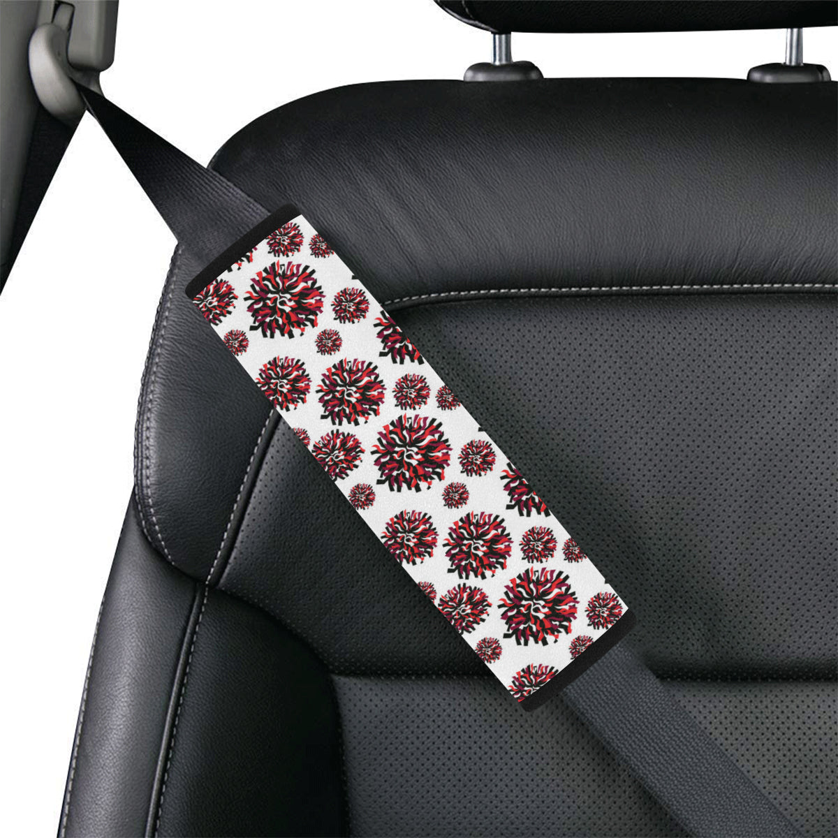 Cheerleader Pattern Print Design 01 Car Seat Belt Cover