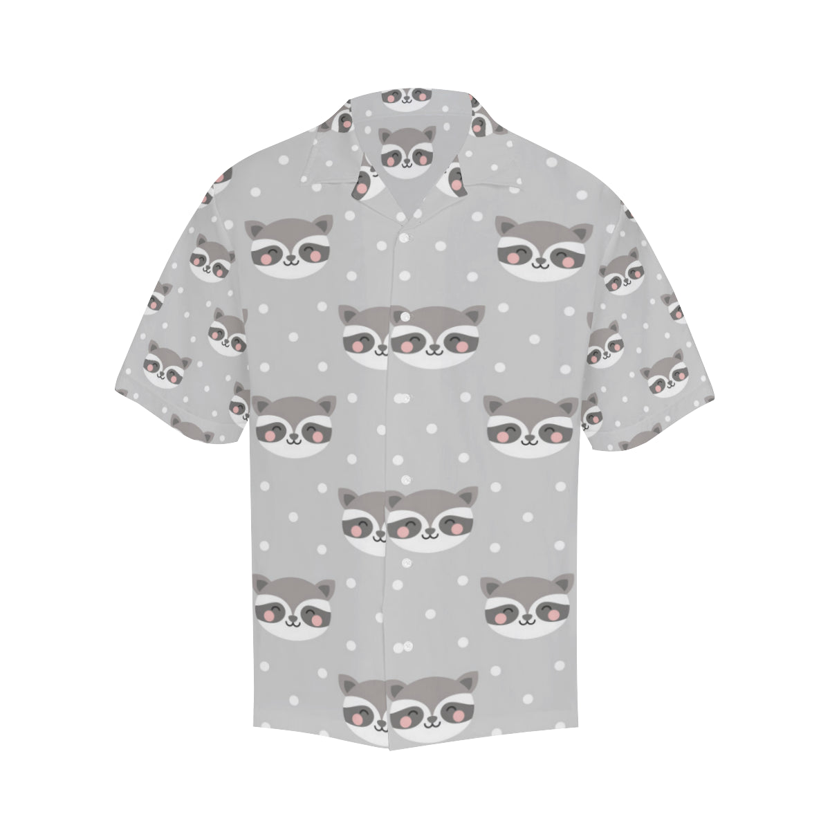 Raccoon Pattern Print Design A04 Men's Hawaiian Shirt