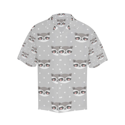 Raccoon Pattern Print Design A04 Men's Hawaiian Shirt