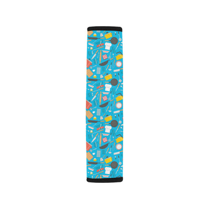 Cooking Kitchen Tools Pattern Print Design 03 Car Seat Belt Cover