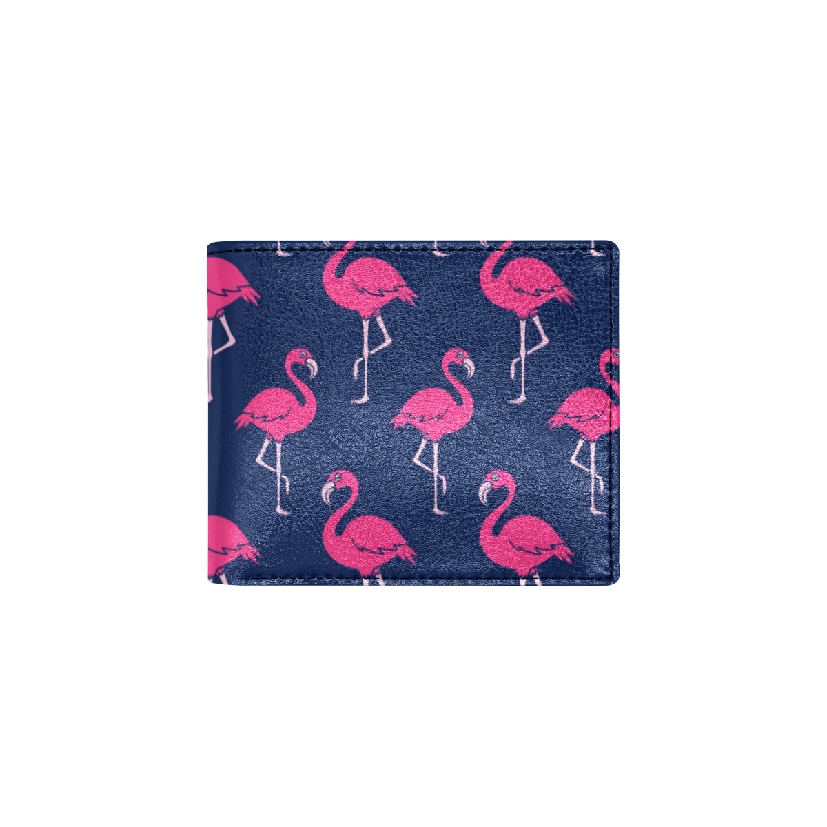 Pink Flamingo Pattern Men's ID Card Wallet