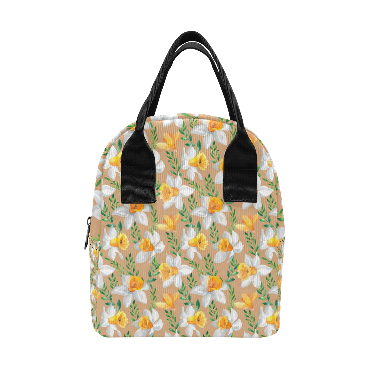 Daffodils Pattern Print Design DF04 Insulated Lunch Bag
