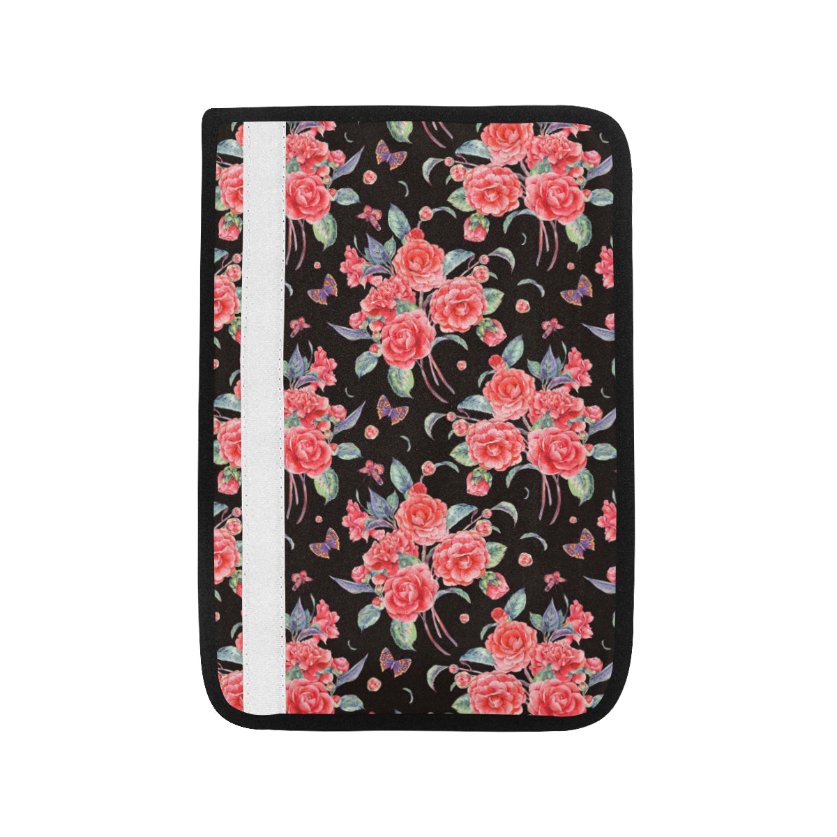 Camellia Pattern Print Design CM03 Car Seat Belt Cover