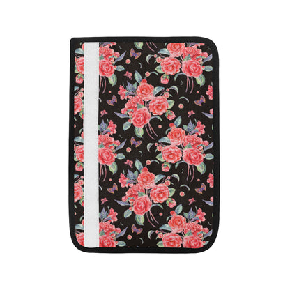 Camellia Pattern Print Design CM03 Car Seat Belt Cover