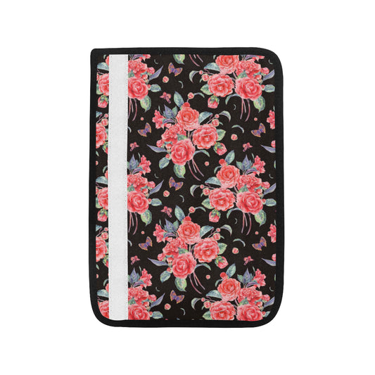 Camellia Pattern Print Design CM03 Car Seat Belt Cover