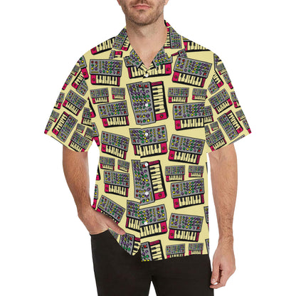 Synthesizer Pattern Print Design 01 Men's Hawaiian Shirt