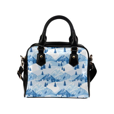 Mountain Pattern Print Design 03 Shoulder Handbag