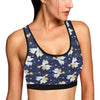 Angel Pattern Print Design 06 Sports Bra