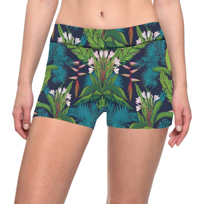 Rainforest Pattern Print Design RF01 Yoga Shorts