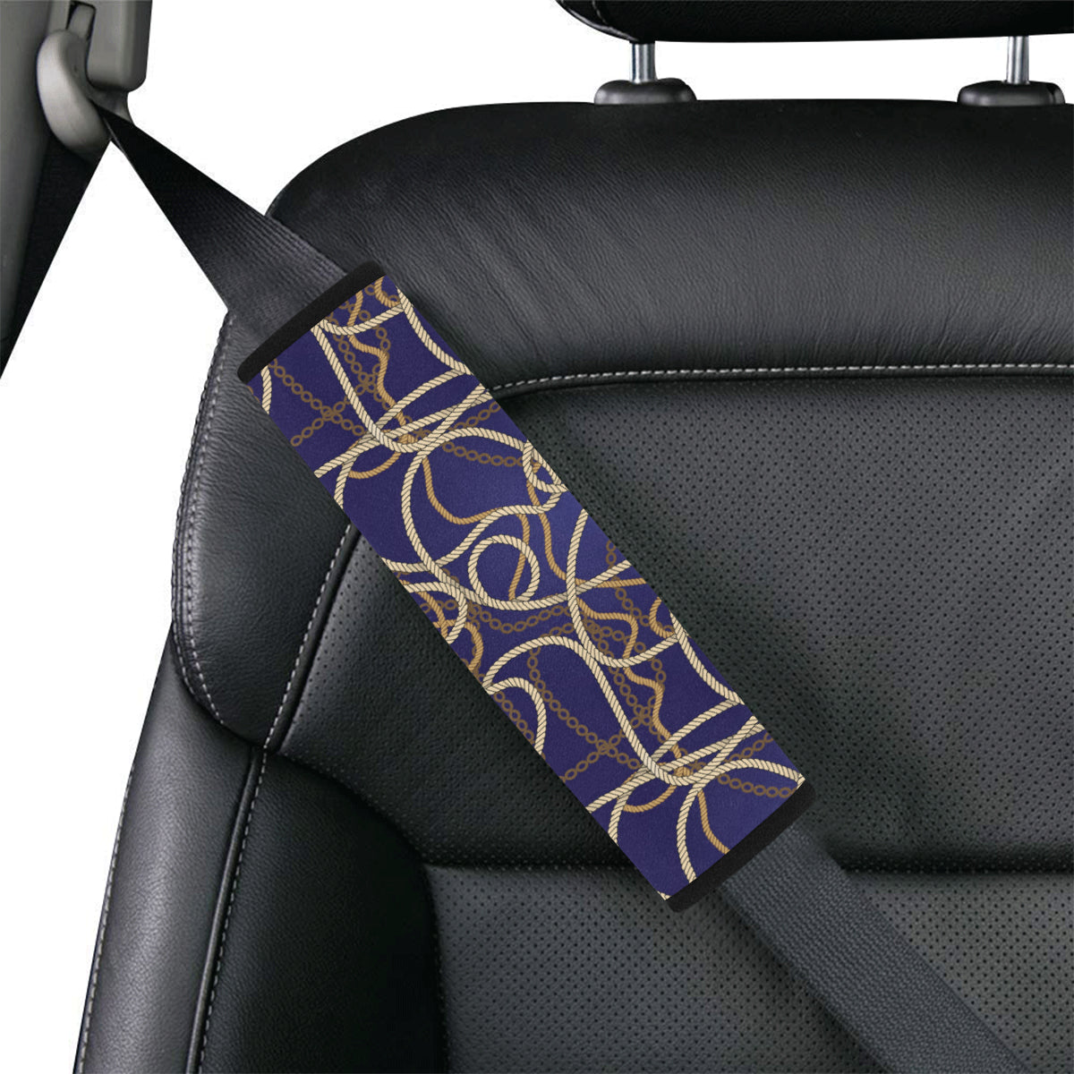 Rope Pattern Print Design A01 Car Seat Belt Cover