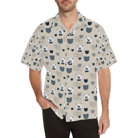 Bear Pattern Print Design 05 Men's Hawaiian Shirt
