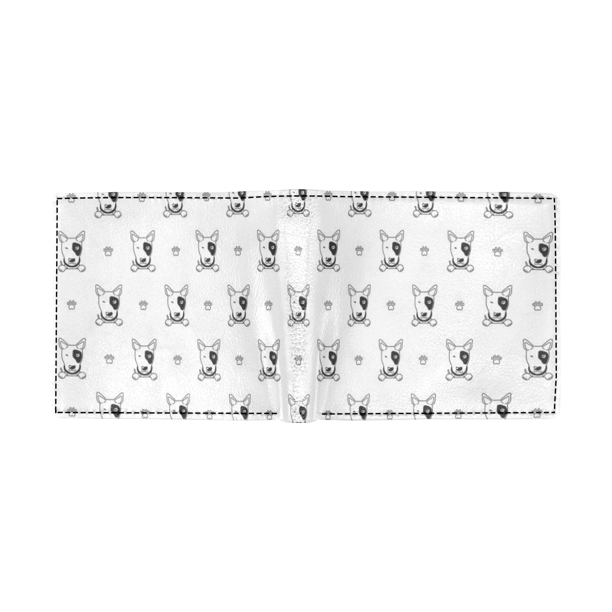 Bull Terriers Pattern Print Design 06 Men's ID Card Wallet