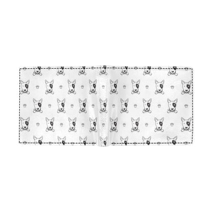Bull Terriers Pattern Print Design 06 Men's ID Card Wallet