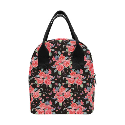 Camellia Pattern Print Design CM03 Insulated Lunch Bag