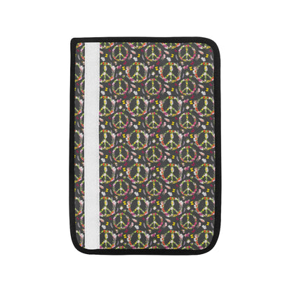 Peace Sign flowers Design Print Car Seat Belt Cover