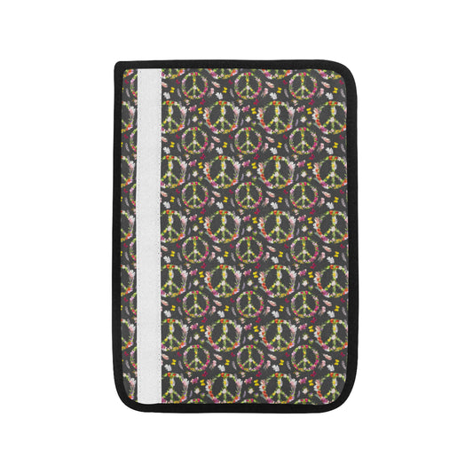 Peace Sign flowers Design Print Car Seat Belt Cover