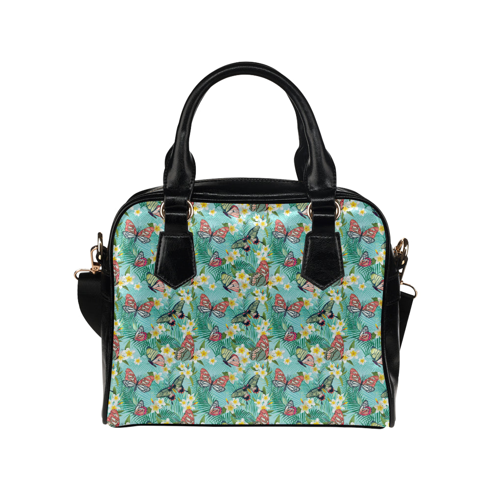 Butterfly Pattern Print Design 09 Shoulder Handbag
