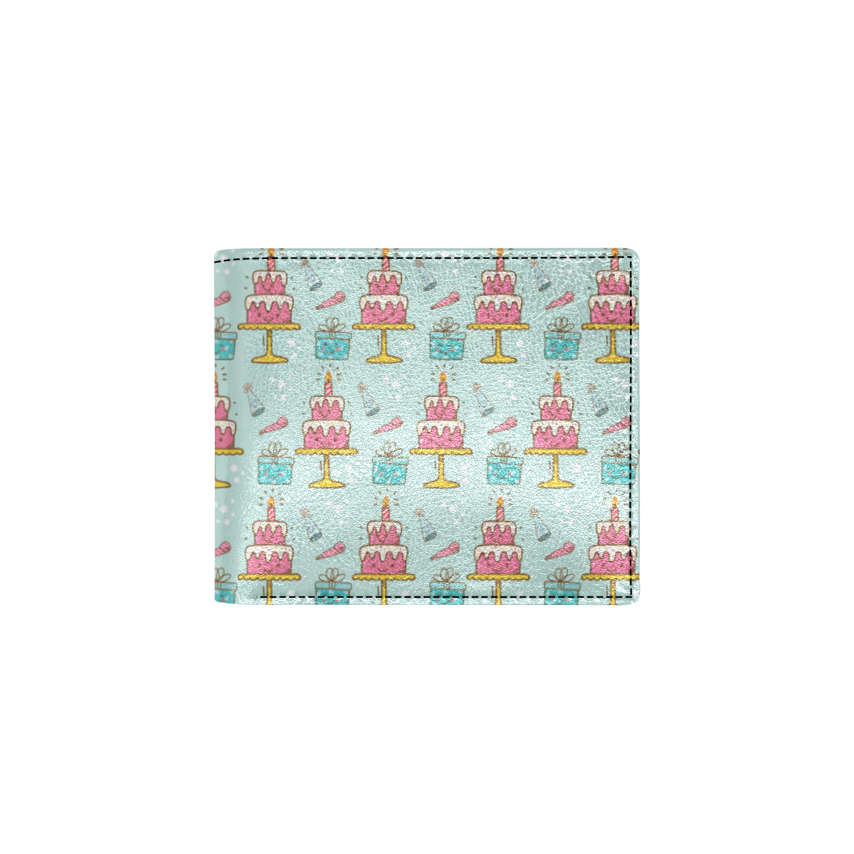 Cake Pattern Print Design 06 Men's ID Card Wallet
