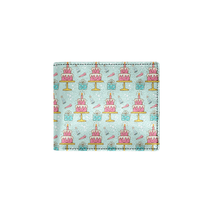 Cake Pattern Print Design 06 Men's ID Card Wallet