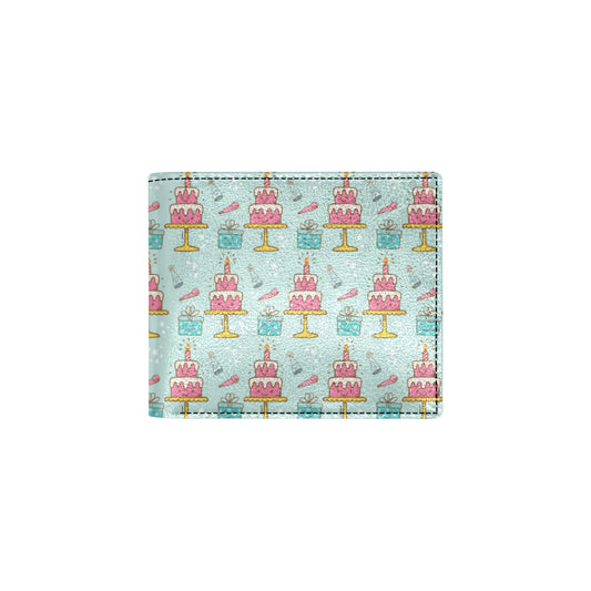 Cake Pattern Print Design 06 Men's ID Card Wallet