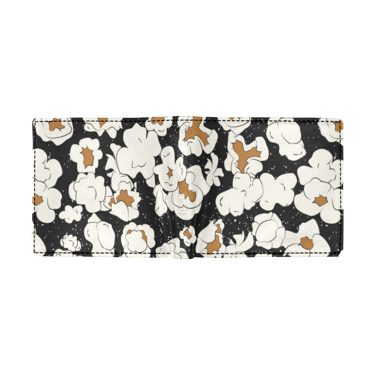 Popcorn Pattern Print Design A02 Men's ID Card Wallet