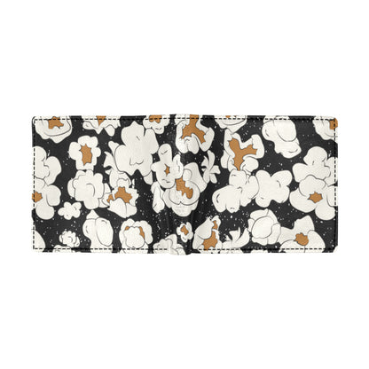 Popcorn Pattern Print Design A02 Men's ID Card Wallet