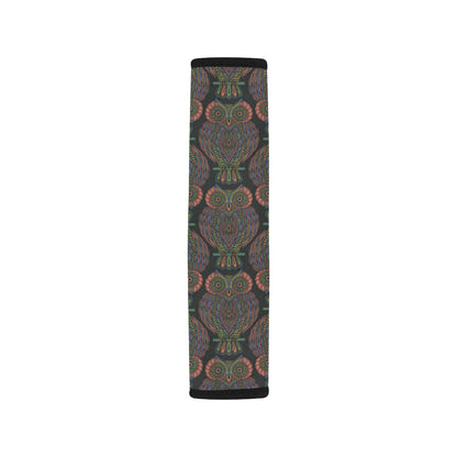 Owl Pattern Print Design A05 Car Seat Belt Cover