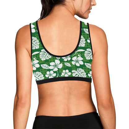 Hawaiian Themed Pattern Print Design H016 Sports Bra