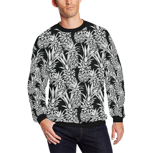 Pineapple Pattern Print Design PP08 Men Long Sleeve Sweatshirt