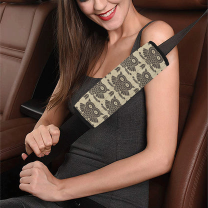 Owl Pattern Print Design A01 Car Seat Belt Cover
