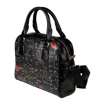 Math Pattern Print Design 04 Shoulder Handbag