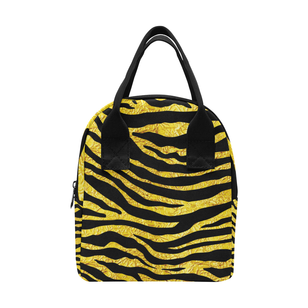 zebra Gold Insulated Lunch Bag