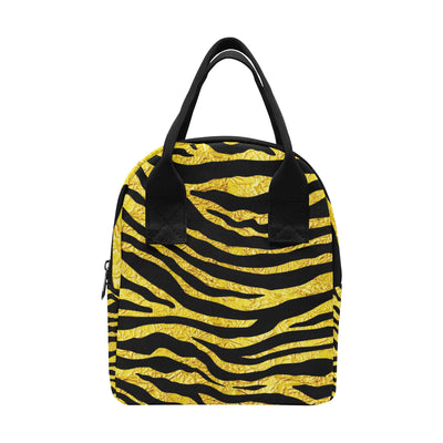 zebra Gold Insulated Lunch Bag