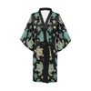 Sea Turtle Stamp Pattern Women's Short Kimono