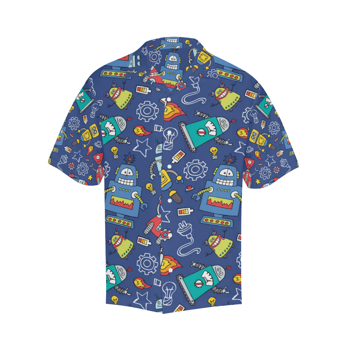 Robot Pattern Print Design A03 Men's Hawaiian Shirt