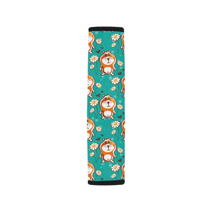 Hamster Pattern Print Design 01 Car Seat Belt Cover