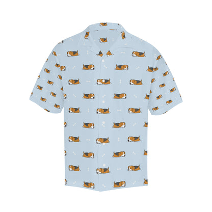 Beagle Pattern Print Design 06 Men's Hawaiian Shirt