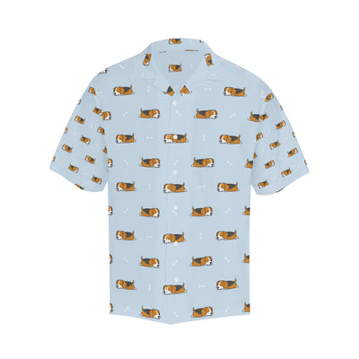 Beagle Pattern Print Design 06 Men's Hawaiian Shirt