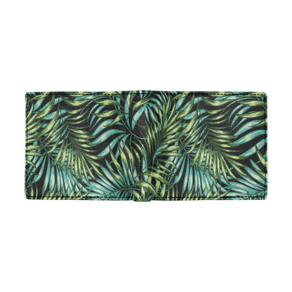 Tropical Flower Pattern Print Design TF08 Men's ID Card Wallet