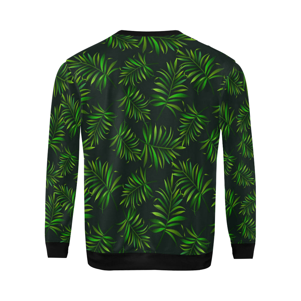 Rainforest Pattern Print Design RF03 Men Long Sleeve Sweatshirt